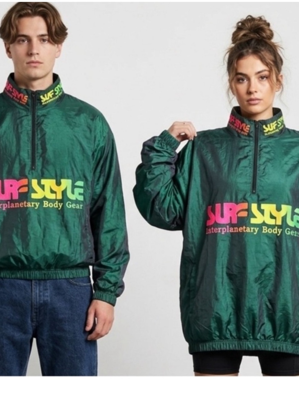 Vintage 90s Wise Guy Surf Style Interplanetary Body Gear
Half Zip UNISEX Y2K